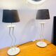 Pair of postmodern lamps from the 1980s.