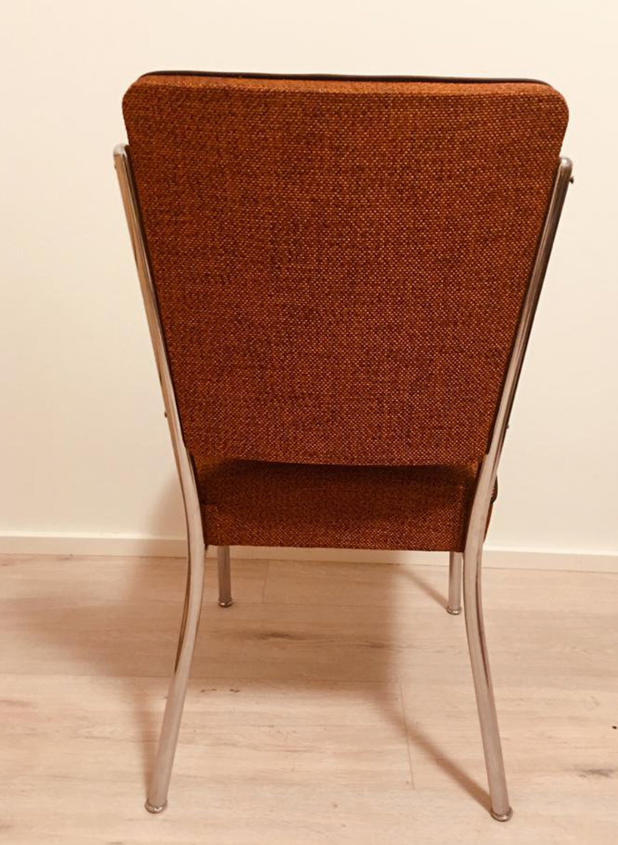 Hungarian spring Chair in chrome 1963