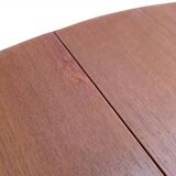Table à manger ronde extensible teck scandinave vintage 1960
