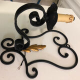 Wrought iron wall lamp