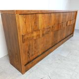 Vintage brutalist credenza, 1970s