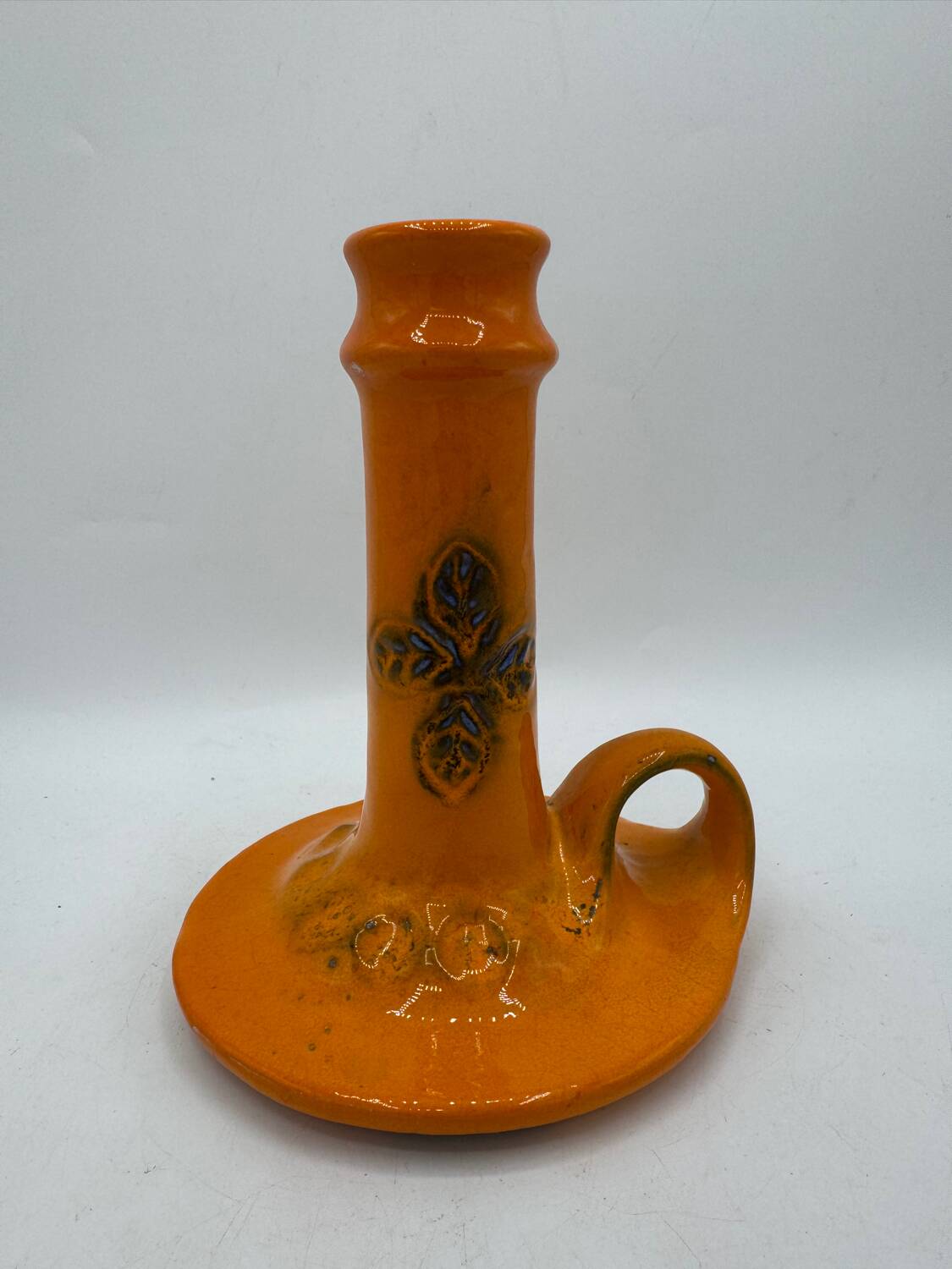 West Germany pottery candle holder