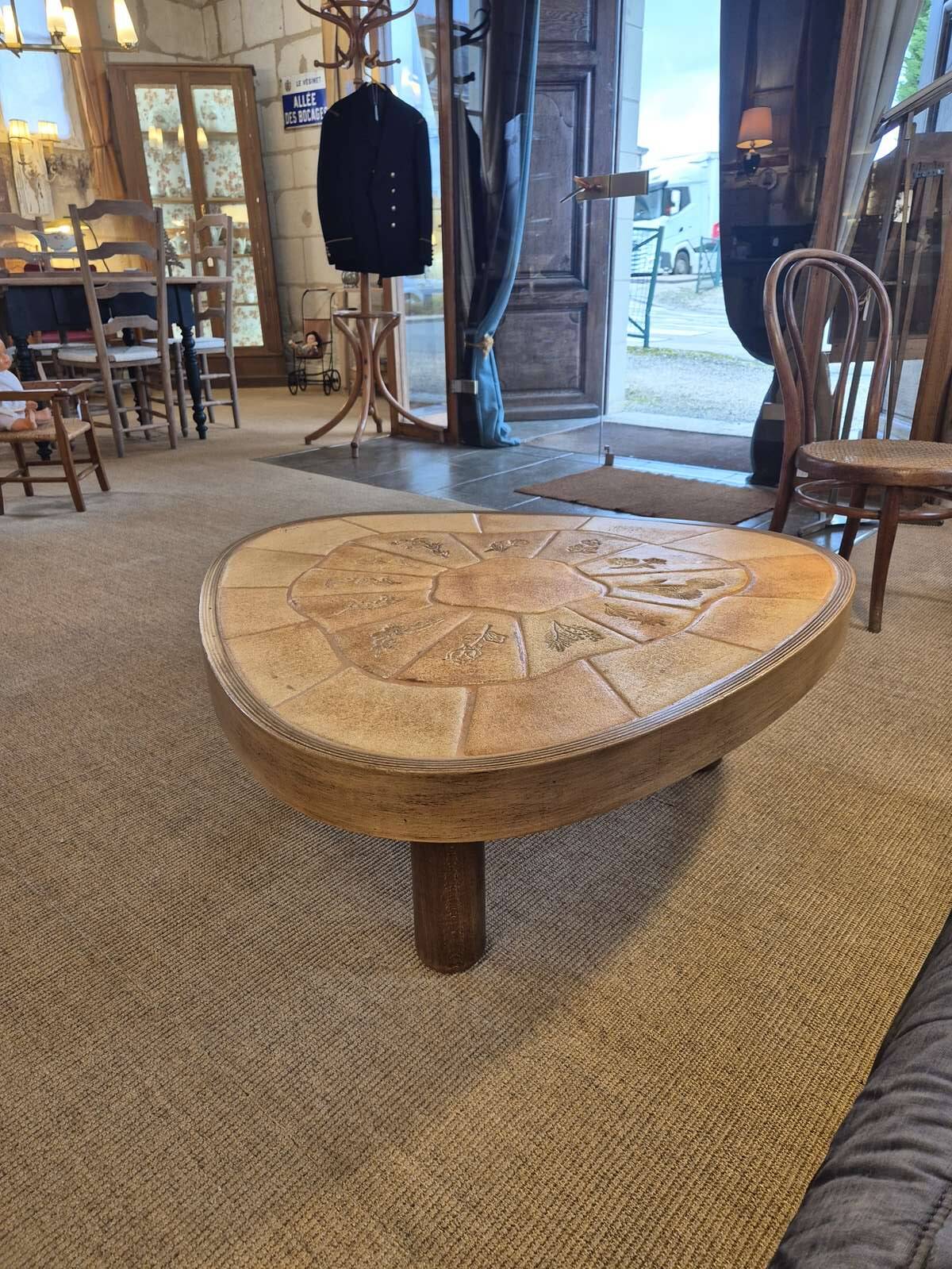 Table basse vintage Barrois Vallauris