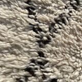 Long Berber hallway carpet Beni Ourain in wool 110x310 cm