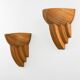 Pair of Rattan Wall Lamps