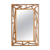 Midcentury Modern mirror Yngve Ekström "Konkret" by Eden Spegel in Sweden