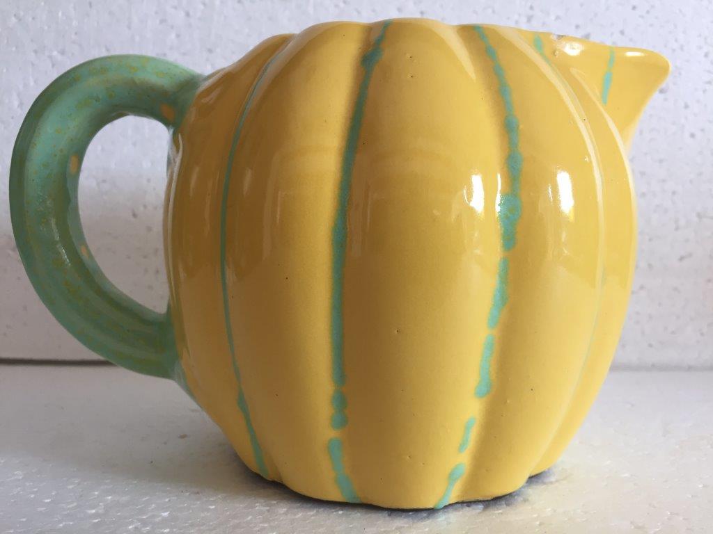 Pichet barbotine melon