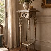 Sellette ancienne patinée – Style Art déco – Charme et authenticité