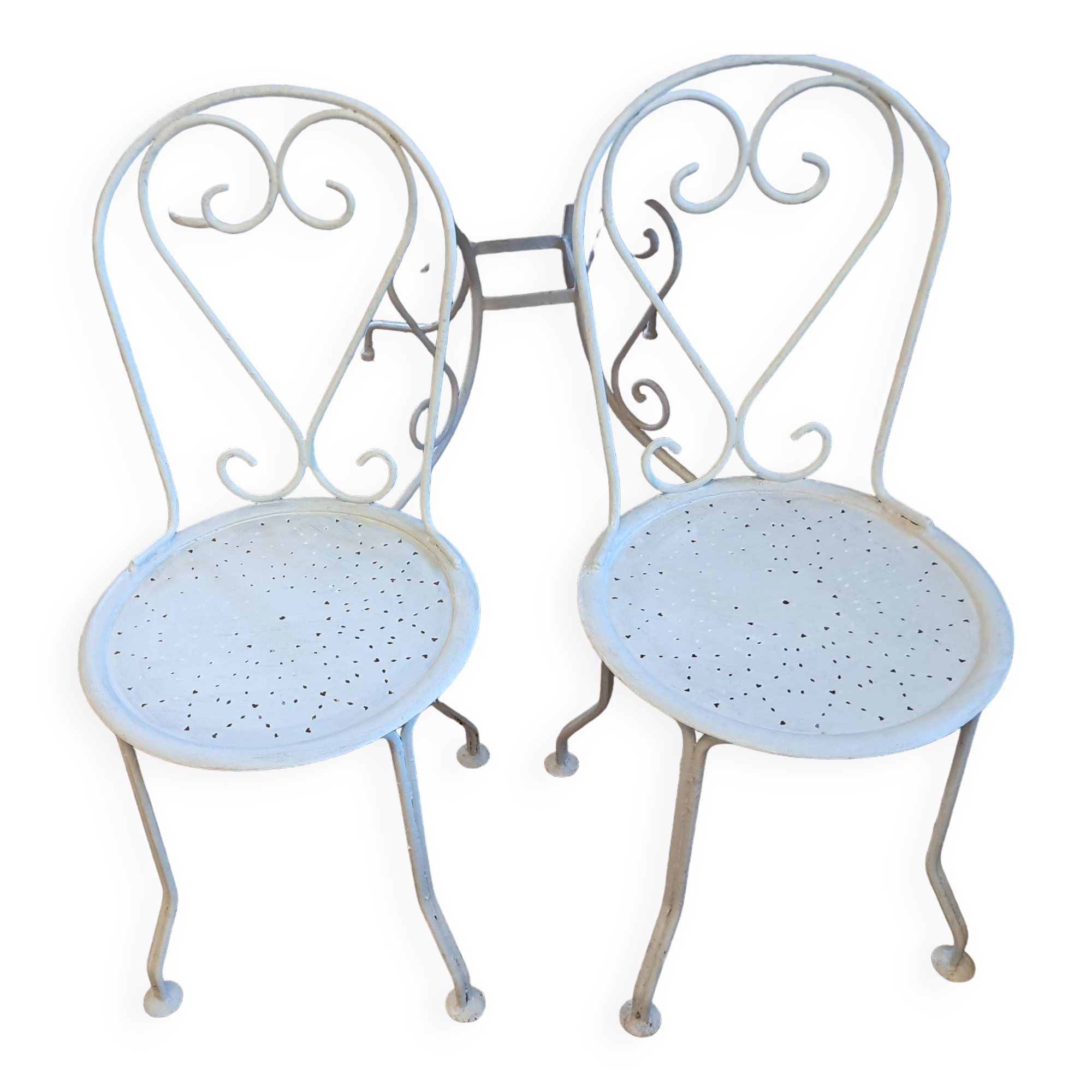 pair of garden chairs circa 1950