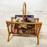 Vintage side table with compass legs