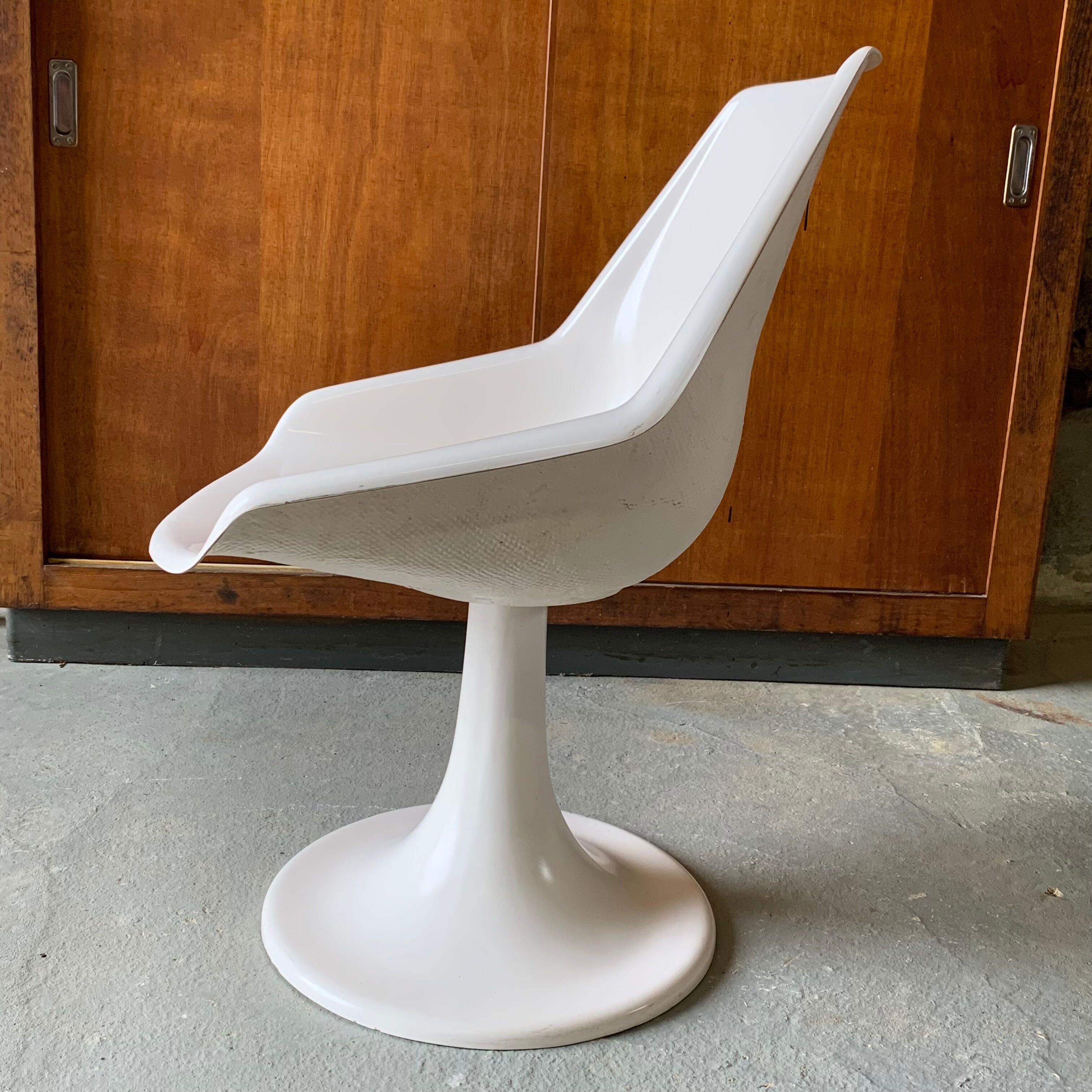 White tulip armchair