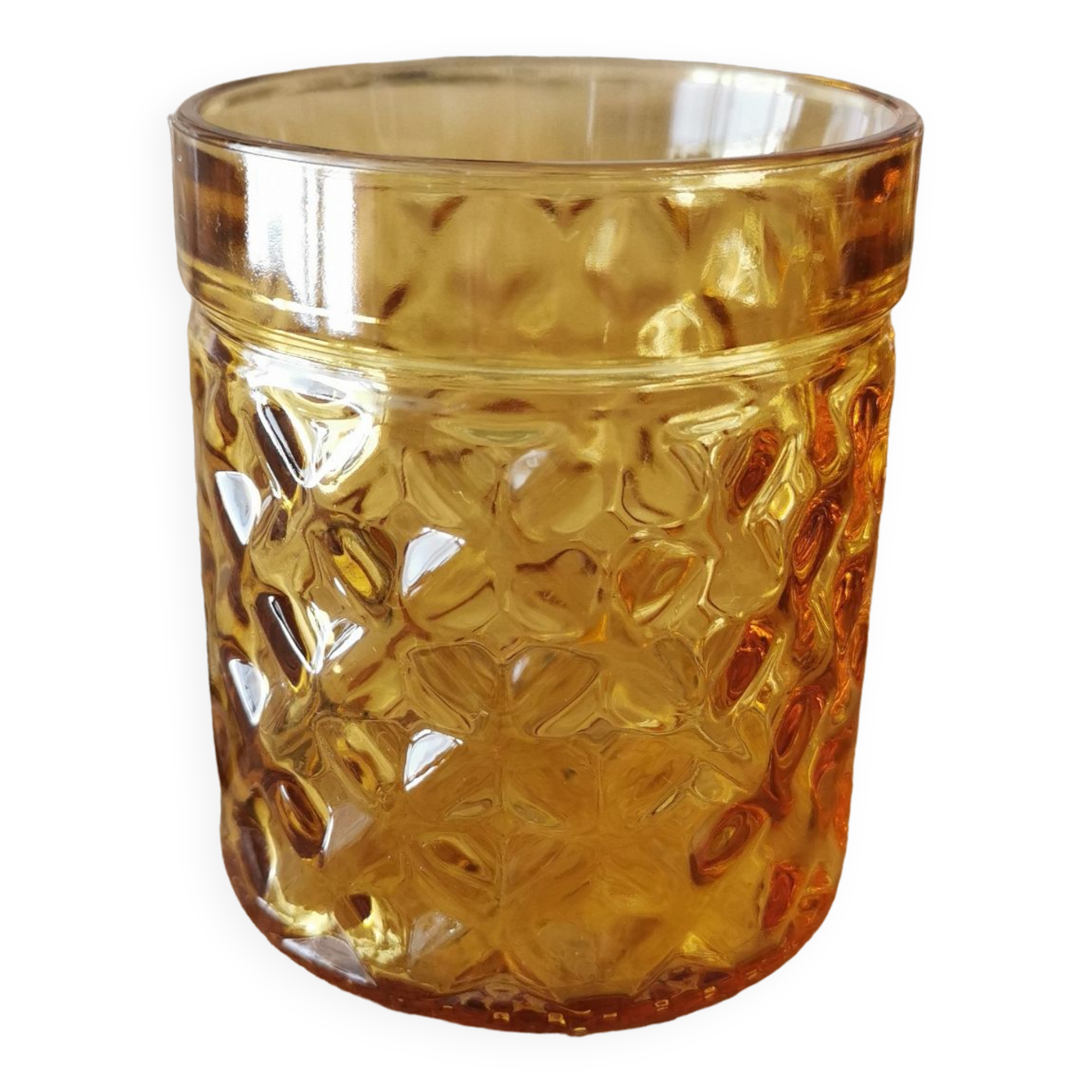 Vintage pernod glasses, amber glass