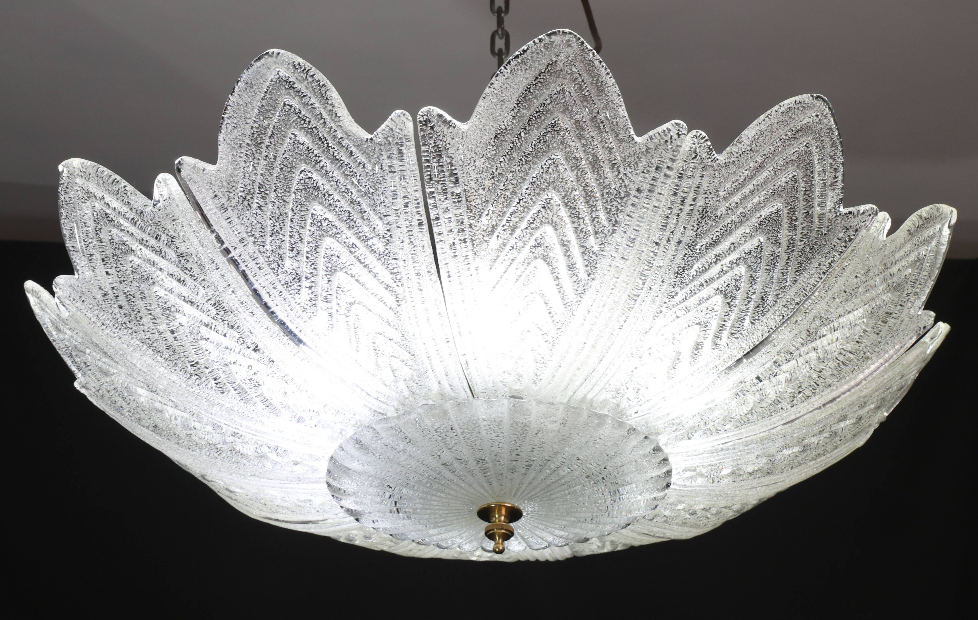Bologna, Italian Murano Glass Ceiling Light or Flush Mount, 1980s