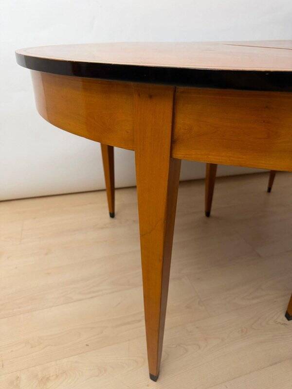 Extendable Biedermeier table in cherry wood, South Germany, 1880