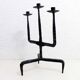 Brutalist cast iron candle holder 1950