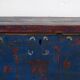Antique navy blue trunk with floral details (c.1920) #94