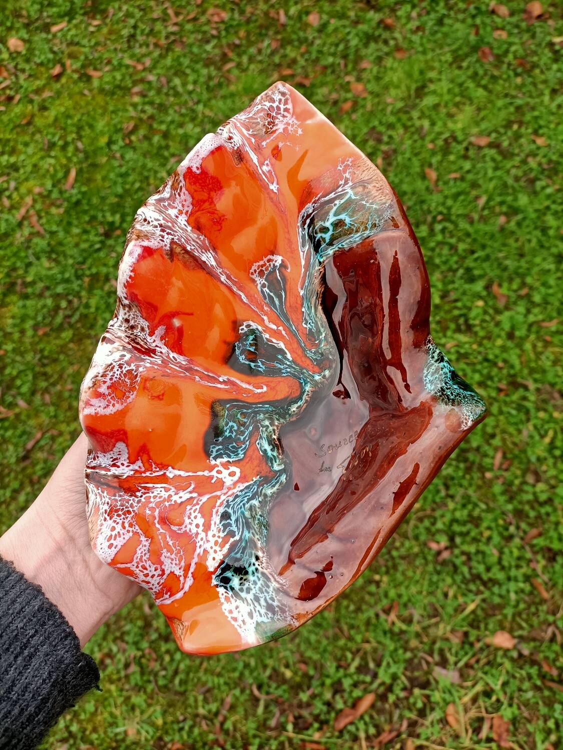 Retro ceramic ashtray