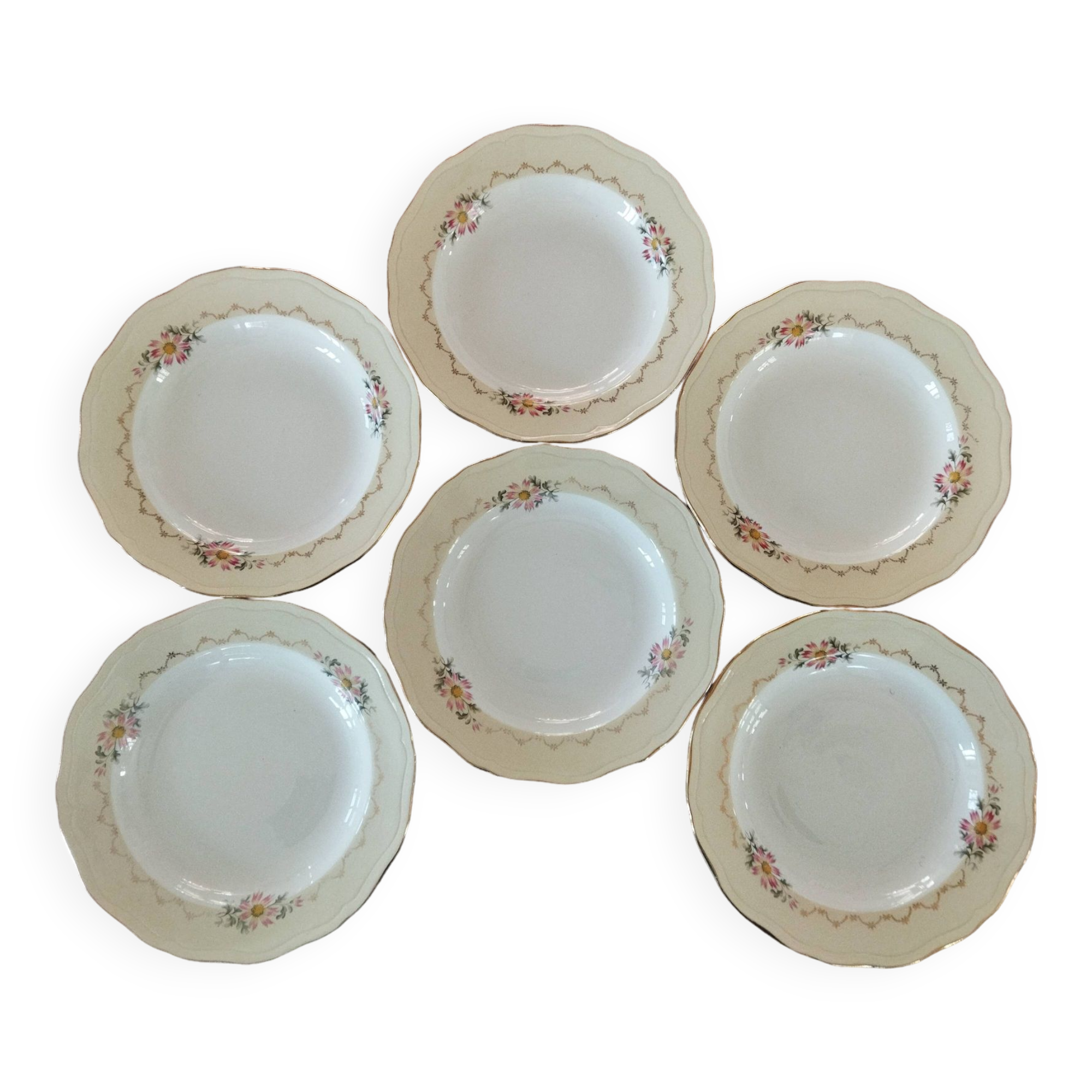 6 L’Amandinoise soup plates