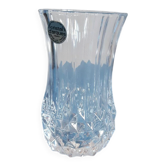 Small vintage Cristal d’Arques vase in cut glass – H. 13 cm