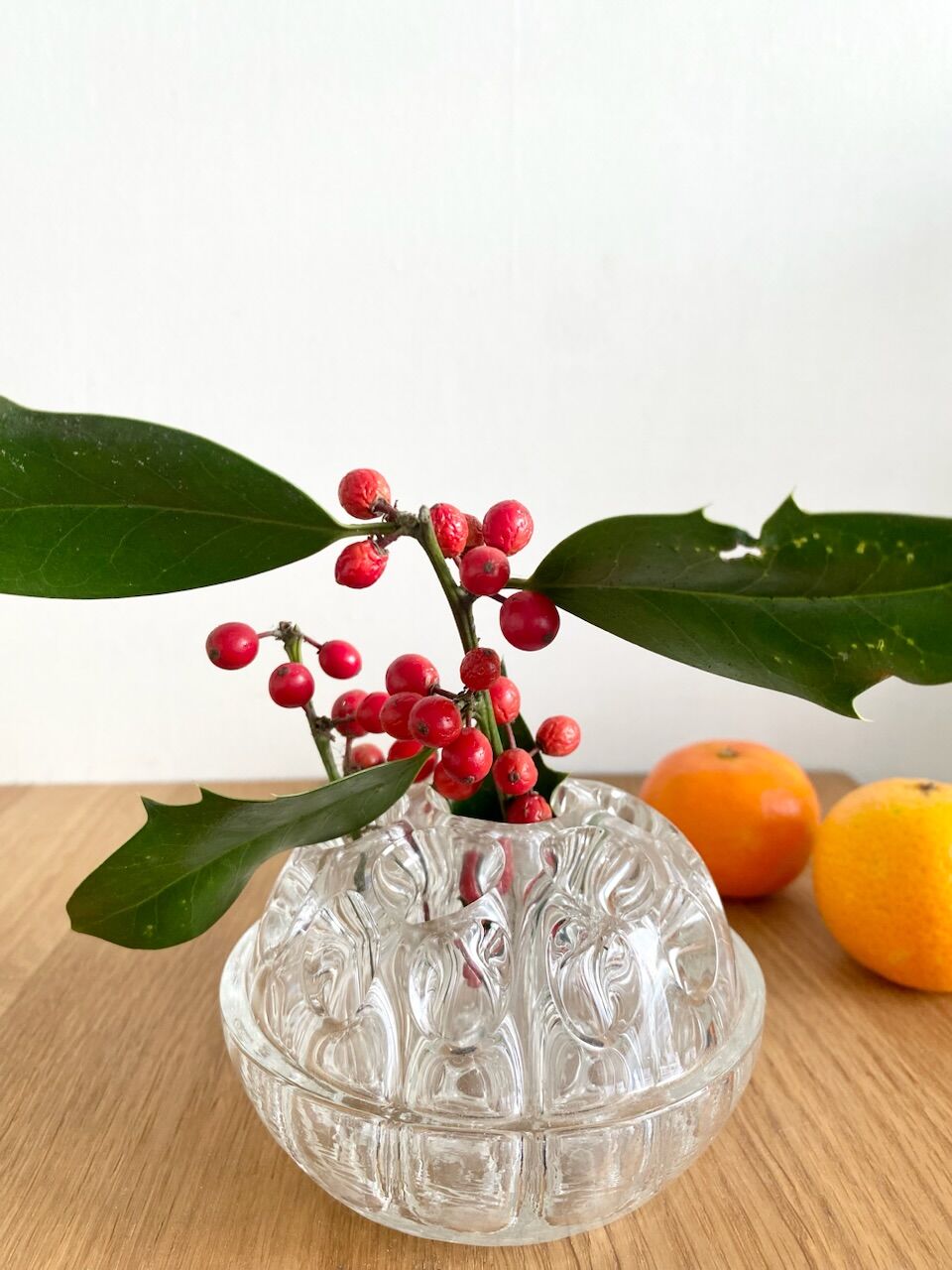 Vintage glass flower picnic