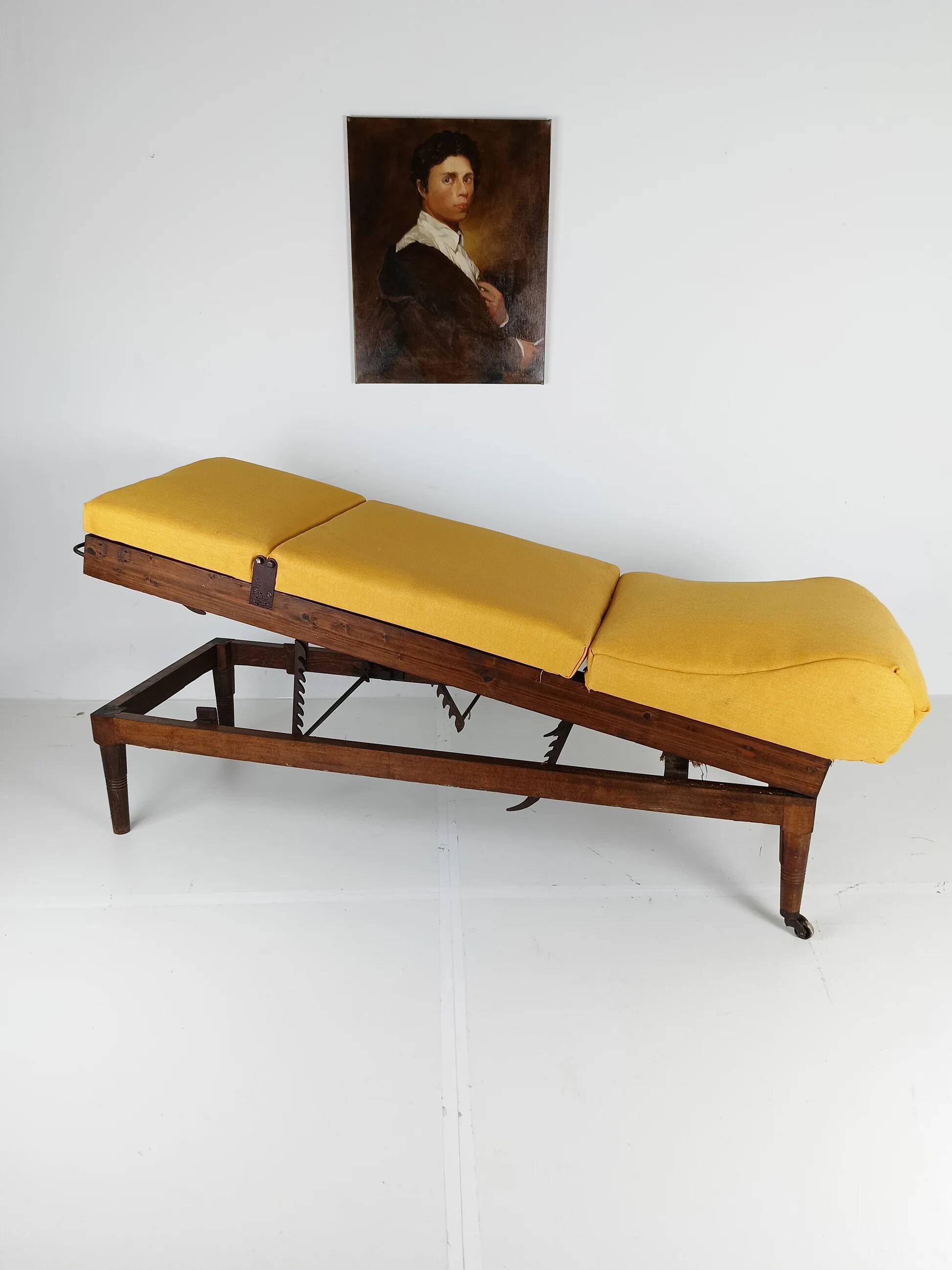 Antique English military hospital bed