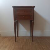 Table de chevet replaquée en palissandre