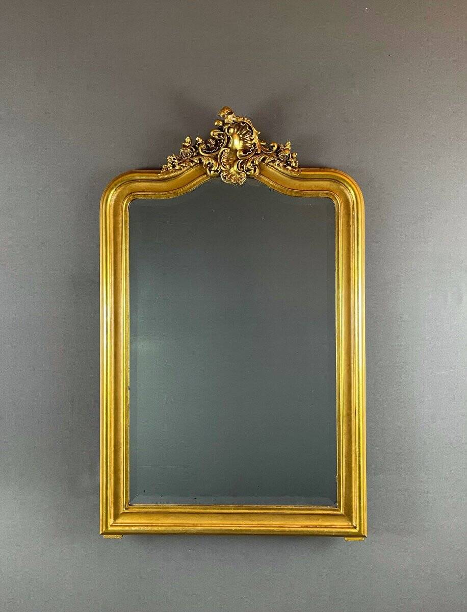 Napoleon III Gilded Mirror, 19th Century