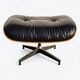 Black & Rosewood Herman Miller Original Eames Lounge Chair & Ottoman