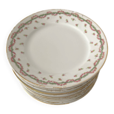 10 dessert plates -À la paix, Paris- 1900 -Limoges
