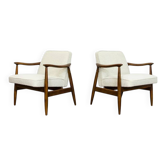 Fauteuils des années 50 par Juliusz Kędziorek, Pologne, années 1960, ensemble de 2