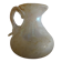 Vase with miniature handle Scavo Seguso Vetri d'Arte iridescent glass Murano 1950