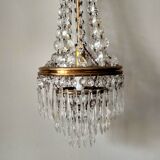 Cut glass stamped chandelier