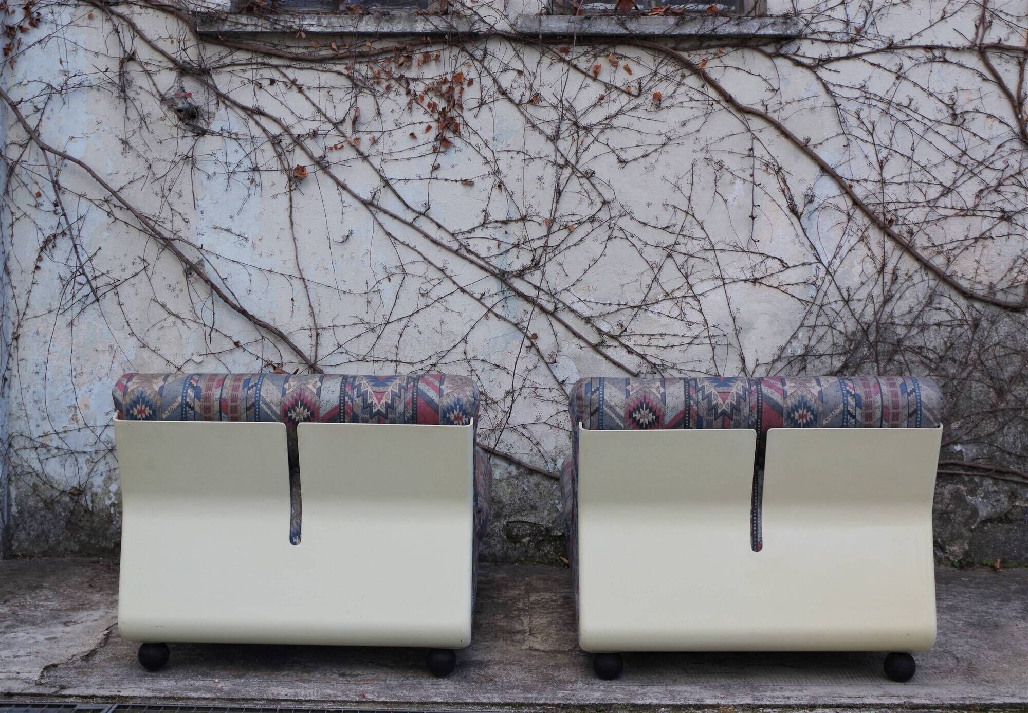 Amanta armchairs by Mario Bellini for B & B Italia / C & B Italia, 1970s, Set of 2