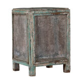 Chest bedside metal & teak