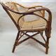 Old armchair child osier rattan 60s vintage decoration collection