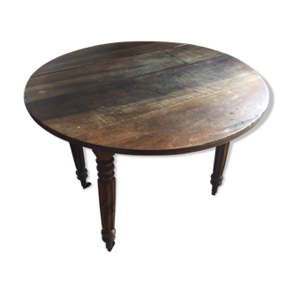 Table ronde en chêne