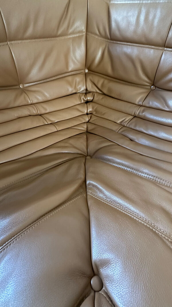 Canapé Togo cuir Kyoto Gold