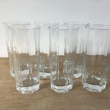 Water glasses / octagonal base juice