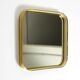 Beautiful original Mid Century Modern "Zier-Form" wall mirror with heavy br
