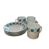 Limoges France porcelain coffee service circa 1970