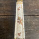 Old Silver-Plated Metal Serving Spoon + Porcelain Handle