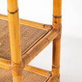 Mid-Century Modern Bamboo Shelve, Italy, 1970s