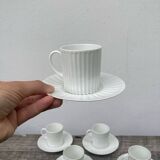 Limoges white porcelain coffee cups