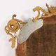 Antique umbertine mirror in Swiss pine, Italy, 19th century.