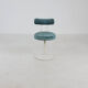 Tabouret métal et velours
