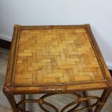 Rattan bedside table