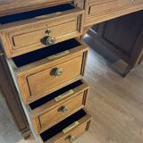 Restored vintage wooden desk