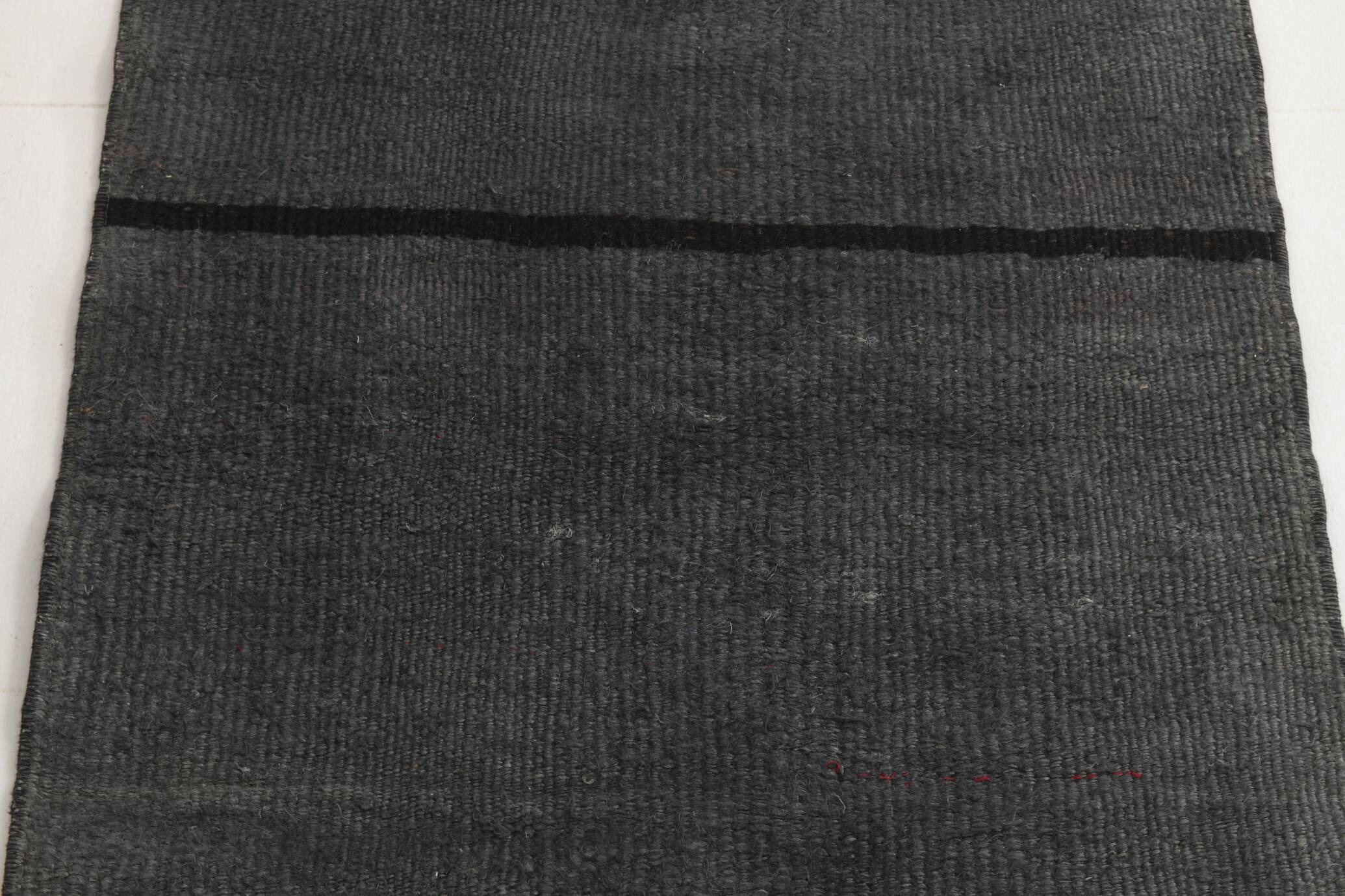 2x8 Vintage Gray & Black Runner Rug, 72x255Cm