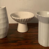 Set of 3 vintage Bareuther porcelain vases.