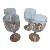 Cut crystal balloon glass
